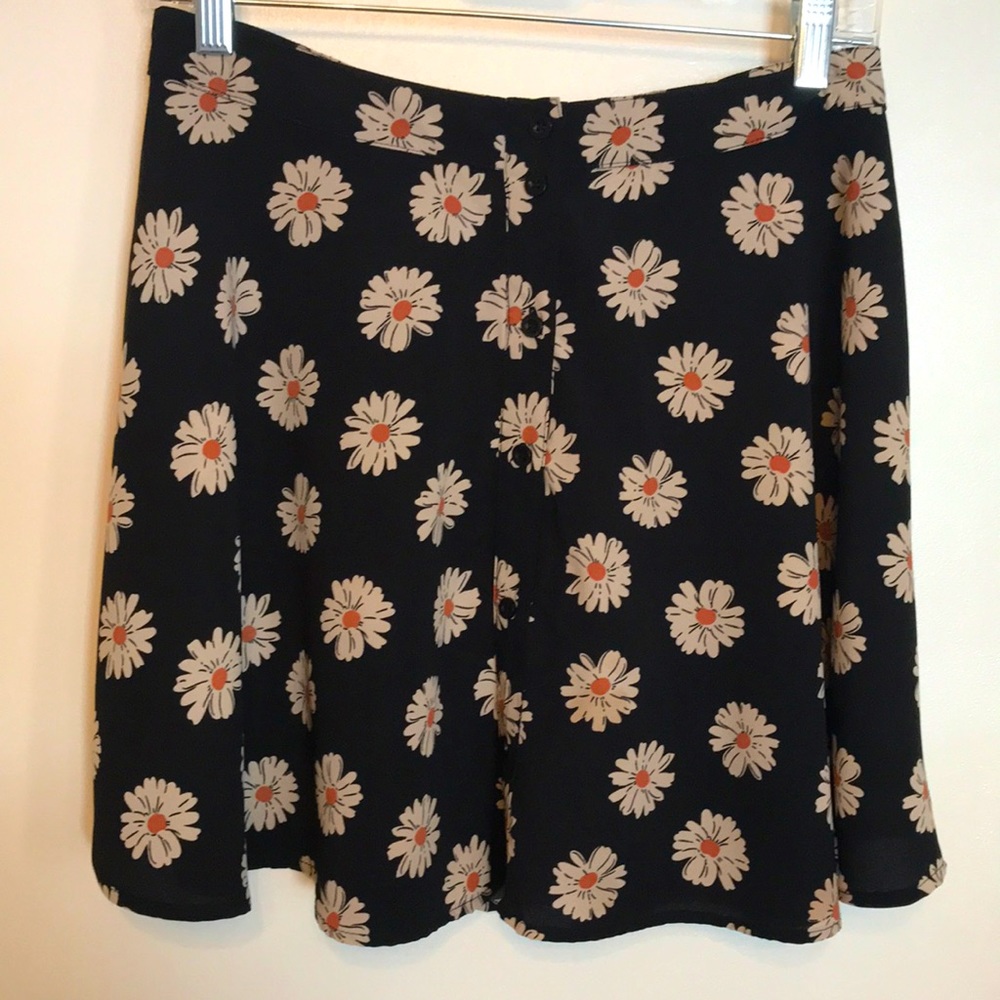 Fifty Street Daisy Print Mini-Skirt